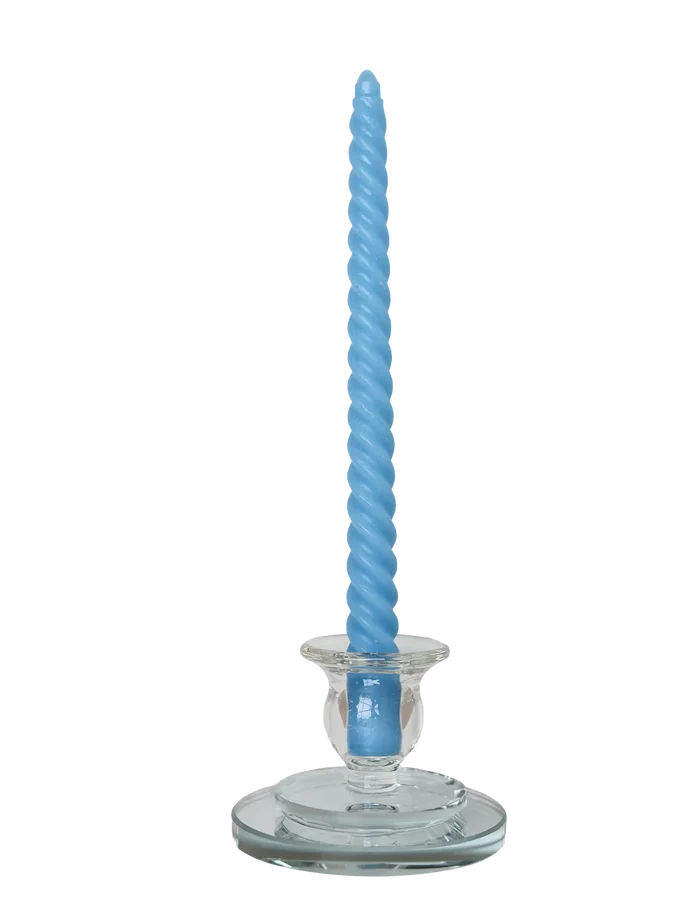 10" Taper Swirl Candles - Case of 24 White