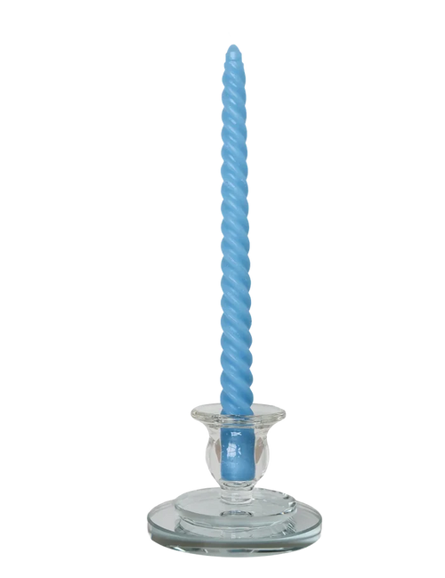 10" Taper Swirl Candles - Case of 24 White