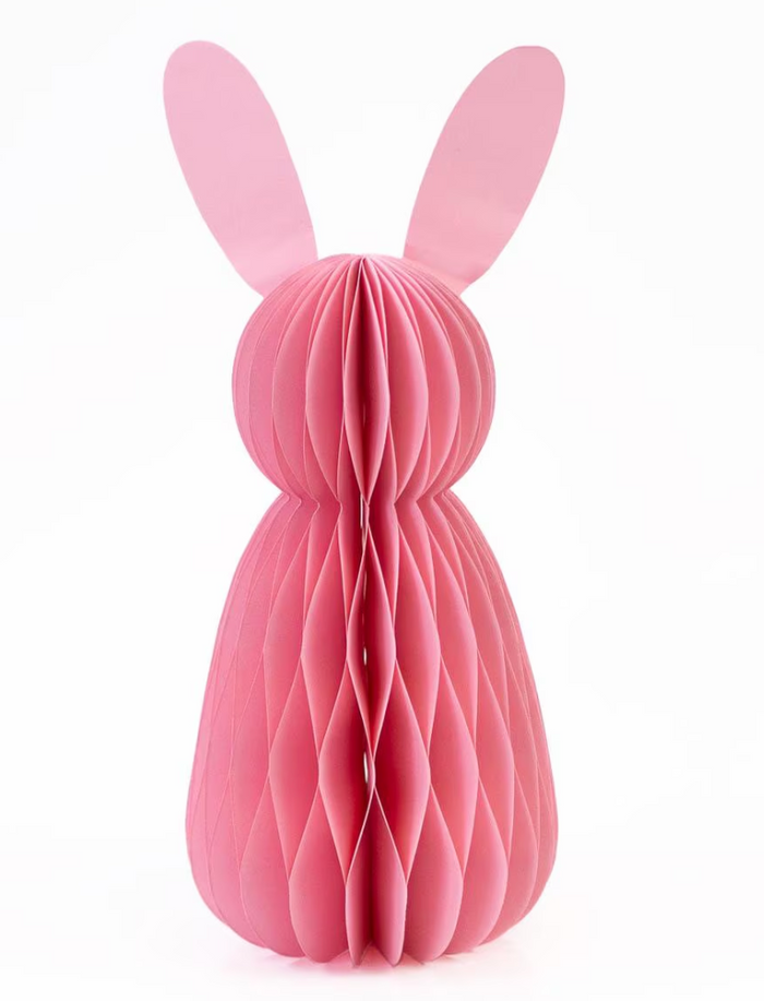 12" Pink Accordion Paper Bunny