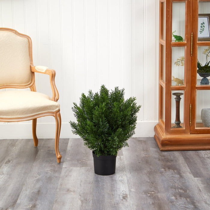 2’ Artificial Cedar Bush (Indoor/Outdoor) - Ed's Plant Shop