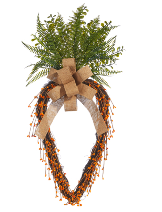 28" Grapevine Carrot Wreath
