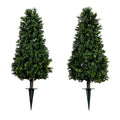 3’ UV - Resistant Artificial Boxwood Topiary with Ground Stake – Set of 2 - Ed's Plant Shop