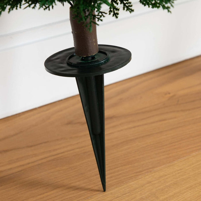 3' UV Resistant Artificial Cedar Plant with Integrated Ground Stake – Set of 2 - Ed's Plant Shop