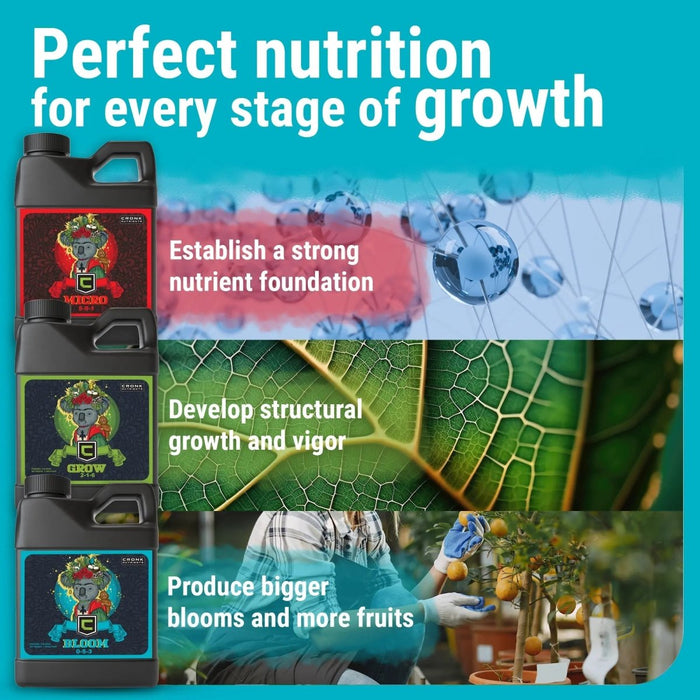 3 - Part Base Kit | Micro, Grow, Bloom - Ed's Plant Shop