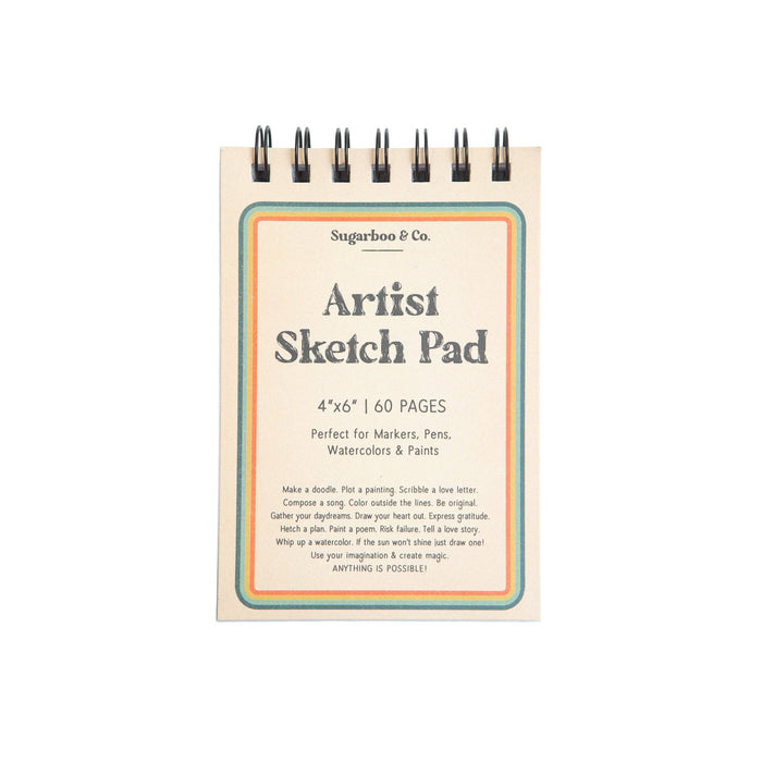 4"x6" Spiral Artist Sketch Pad