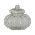 6 Cup Ribbed Glass Jar with Lid