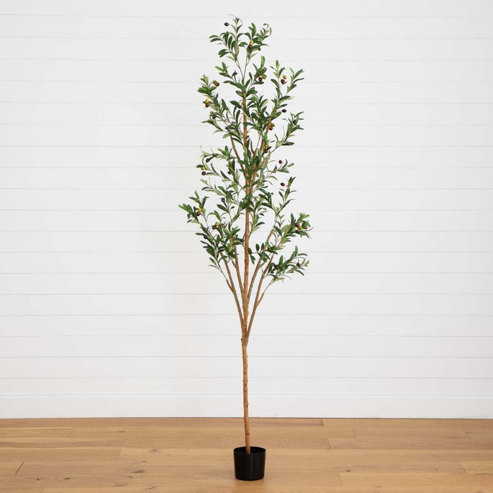 82" Artificial Olive Tree – Tall, Rustic & Lifelike Décor Accent - Ed's Plant Shop
