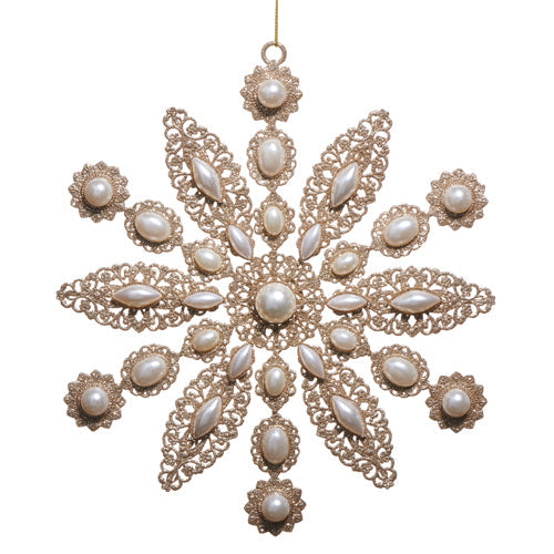 9 Glitter and Pearl Ornament