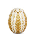 9.75" Cream and Gold Egg