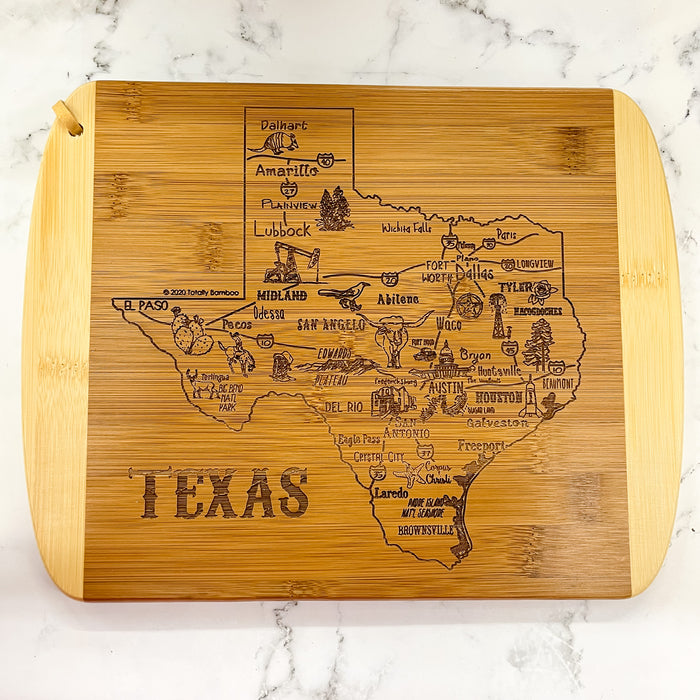 A Slice of Life Texas Serving and Cutting Board - Lyla's: Clothing & Gifts - Online and Rockwall Texas Boutique