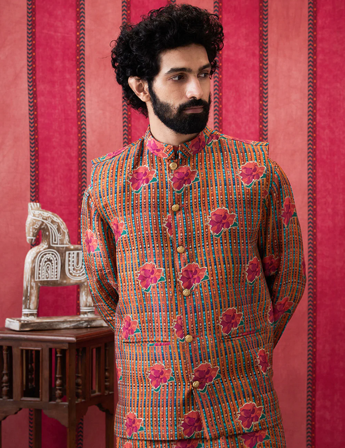 Adah Bundi With Kurta Set