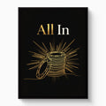All In Poker Chips — all in poker chips white studio framed black