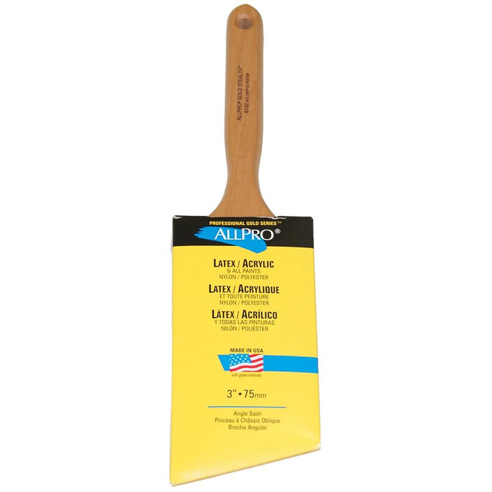 3" ALLPRO Gold Stealth Paint Brush, available at Anderson Paint in Ann Arbor, MI.