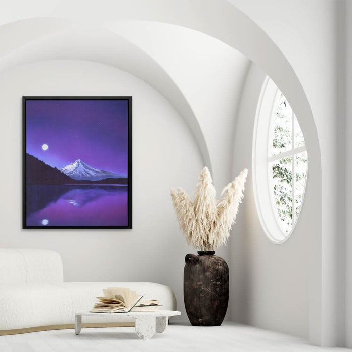 Amethyst Reflection - Purple Denise Cousineau Canvas Print