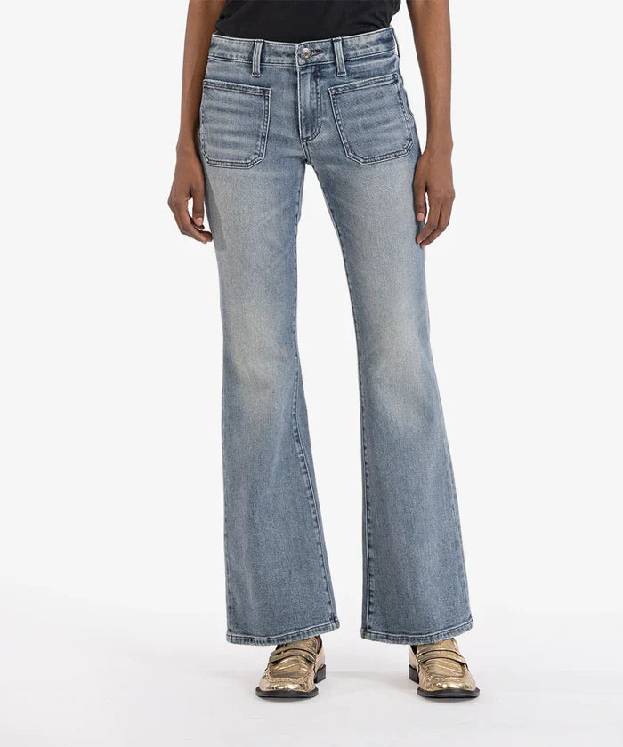 Ana High Rise Flare - Glamour Wash