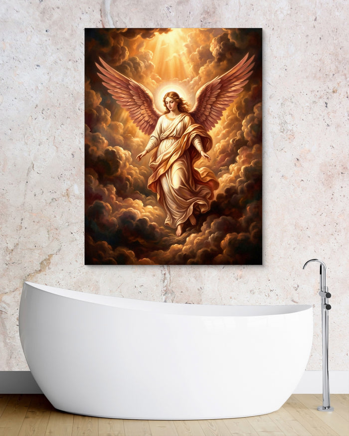 Angel Descending — angel descending psd granite bathroom 1port flush print