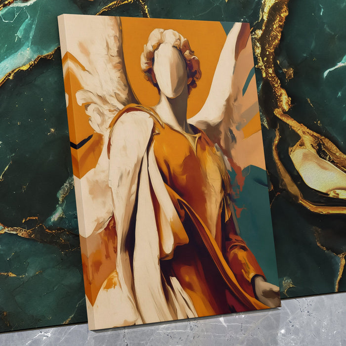 Angel's Golden Ascension - Luxury Wall Art