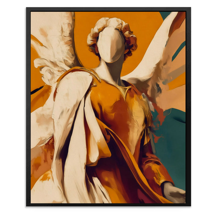Angel's Golden Ascension - Luxury Wall Art