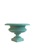 Antique Verdigras Greek Urn-11"H Green