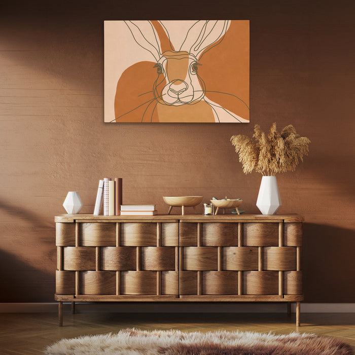 Antlered Spirit Rising - Luxury Wall Art