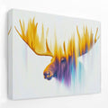 Antlers of the Aurora - Animals Canvas Wall Art