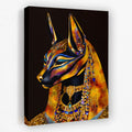 Anubis Golden Throne - Luxury Wall Art