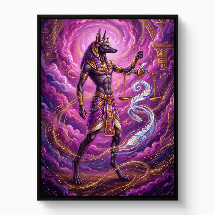 Anubis's Violet Balance - Luxury Wall Art
