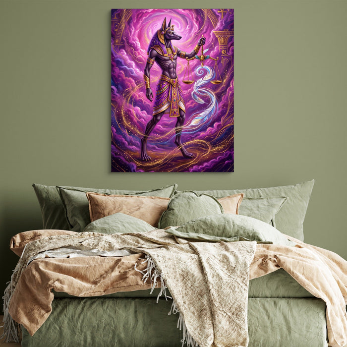 Anubis's Violet Balance - Luxury Wall Art