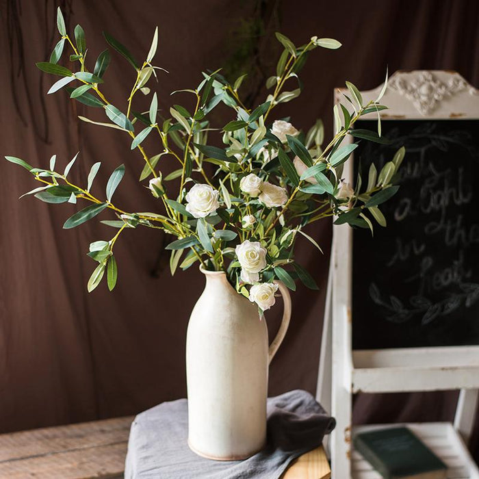 Artificial Faux Olive Leaf Stem - Ed's Plant Shop