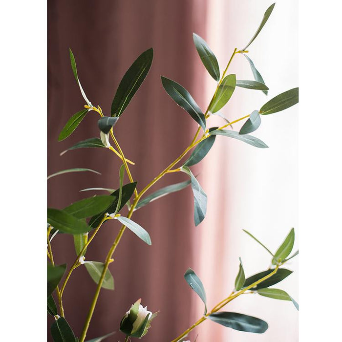 Artificial Faux Olive Leaf Stem - Ed's Plant Shop
