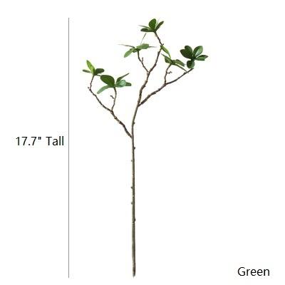 Artificial Faux Small Japanese Zen Leaf Stem 18" Tall - Ed's Plant Shop