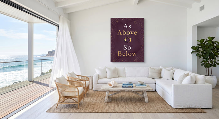 As Above Celestial — as above celestial beachside villa 1port flush print