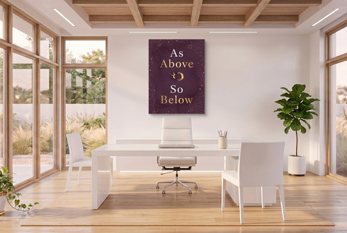 As Above Celestial — as above celestial office space with desk 3 1port flush print