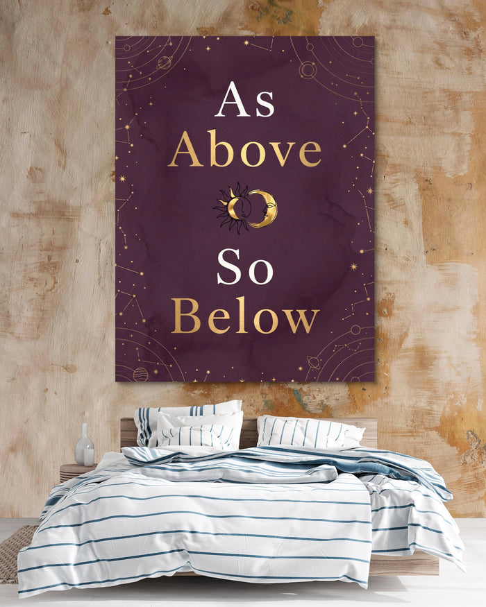 As Above Celestial — as above celestial psd clay beige bedroom 1port flush print