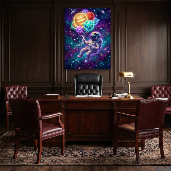Astronaut's Planet Drift — astronaut's planet drift sq law office 1port flush print