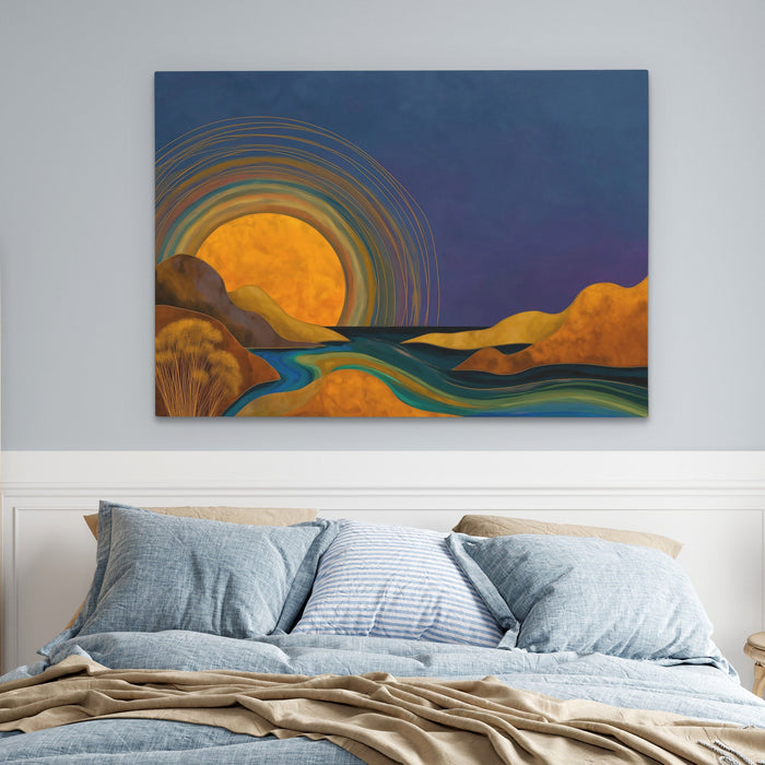 Aurora Mountain Dawn - Luxury Wall Art
