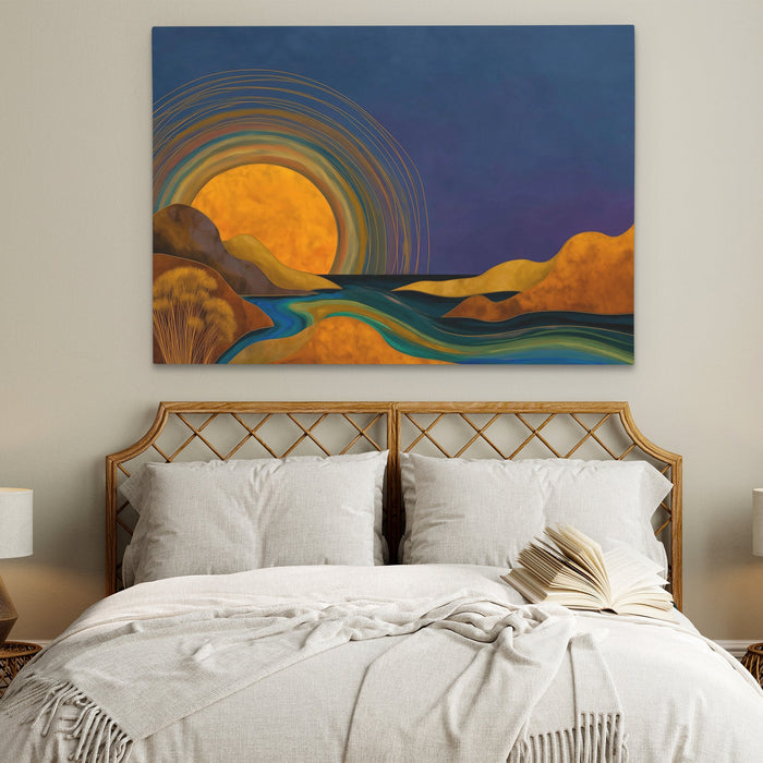 Aurora Mountain Dawn - Luxury Wall Art