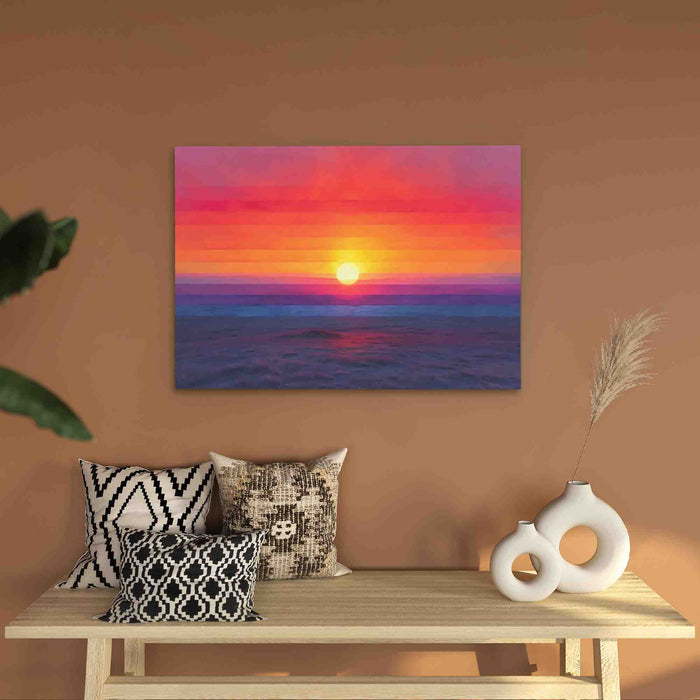 Aurora Sunset - Colorful Wall Art for Bathroom