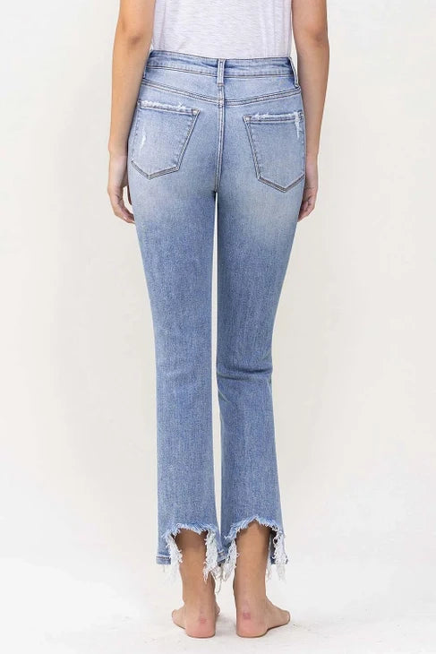 Aurora Super High Rise Straight Leg Jeans