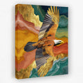 Bald Eagle Color Field canvas wall art