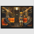 Bastet Midnight Transit canvas wall art