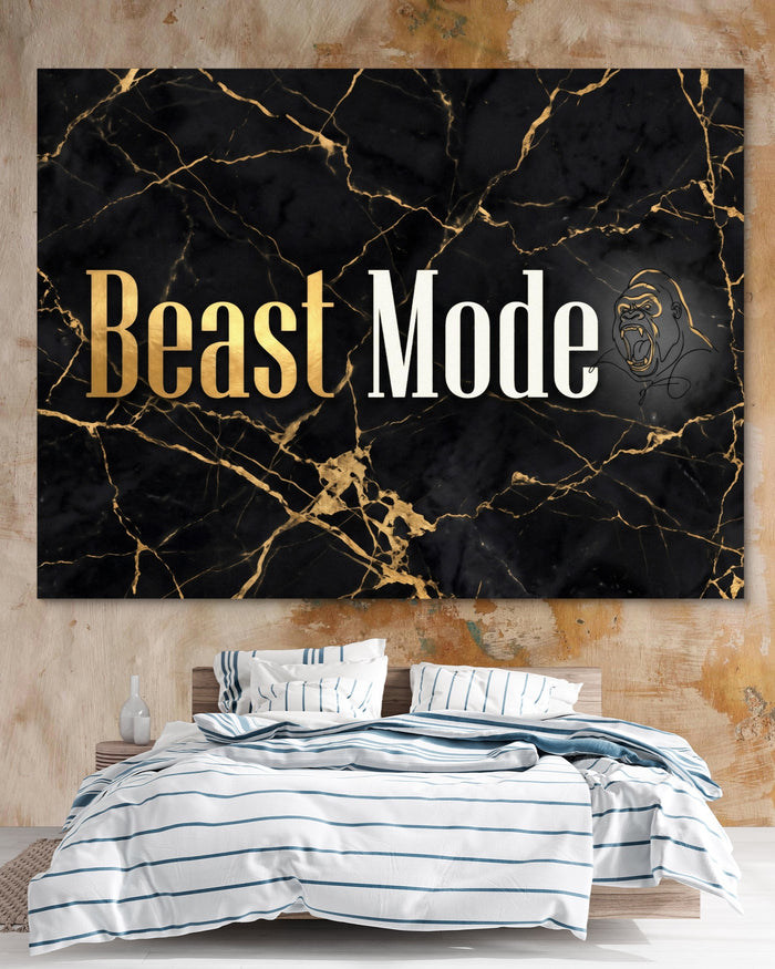 Beast Mode Golden — beast mode golden psd clay beige bedroom 1land flush print
