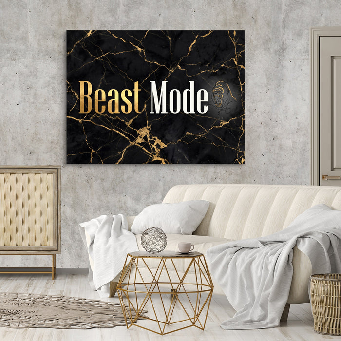 Beast Mode Golden — beast mode golden sq cement wall luxury room 1land flush print