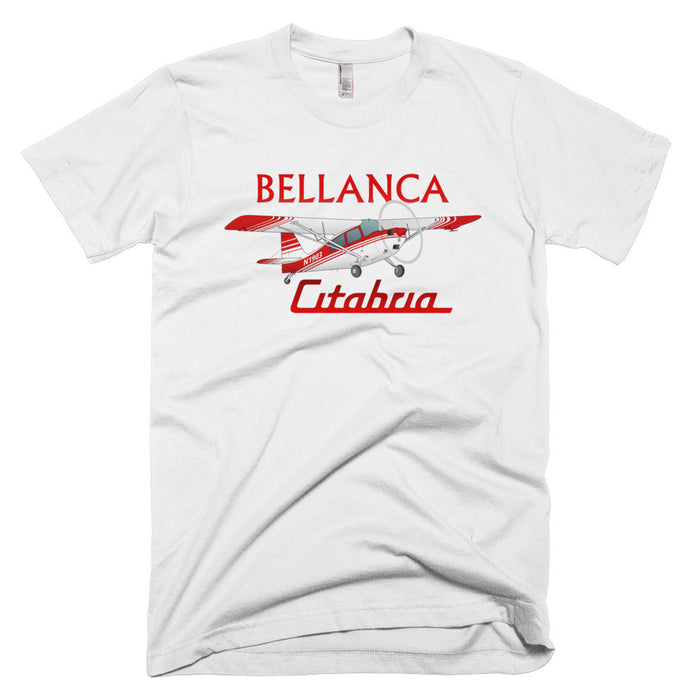 Bellanca Citabria 7KCAB (Red) Airplane T-shirt- Personalized with N#