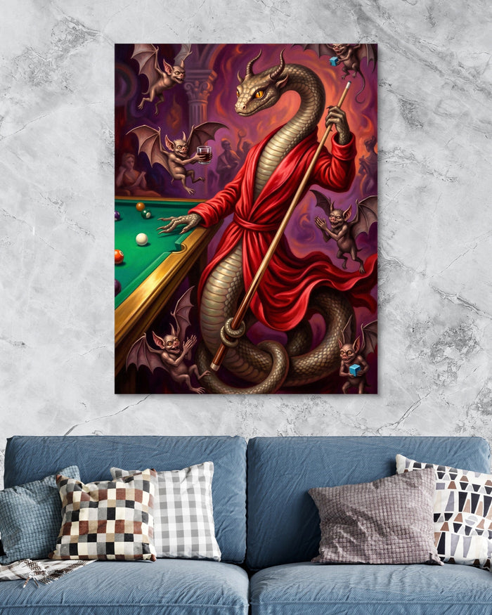 Billiards Serpent - Luxury Wall Art