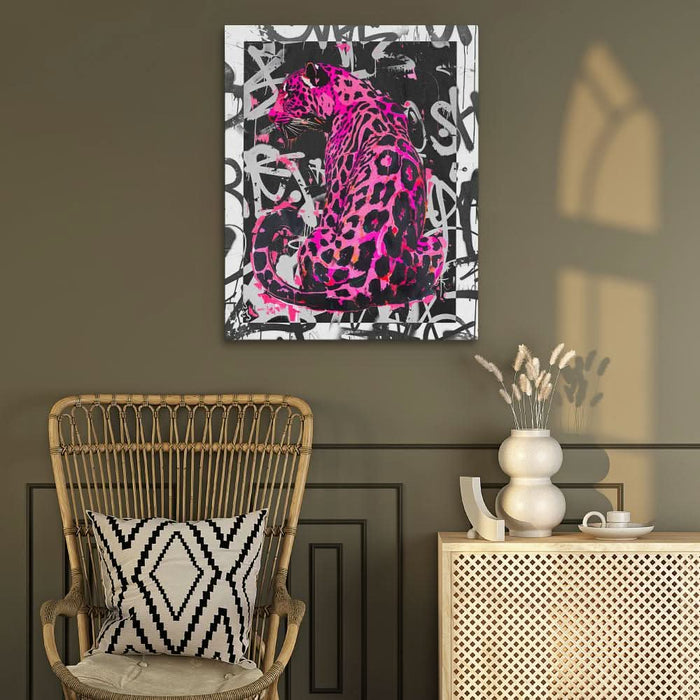 Bink Leopard - Large Modern Canvas Print