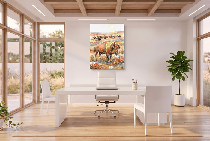 Bison Golden Plains — bison golden plains office space with desk 3 1port flush print