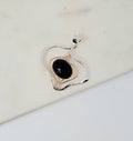 Black Agate Seismic Activity Pendant