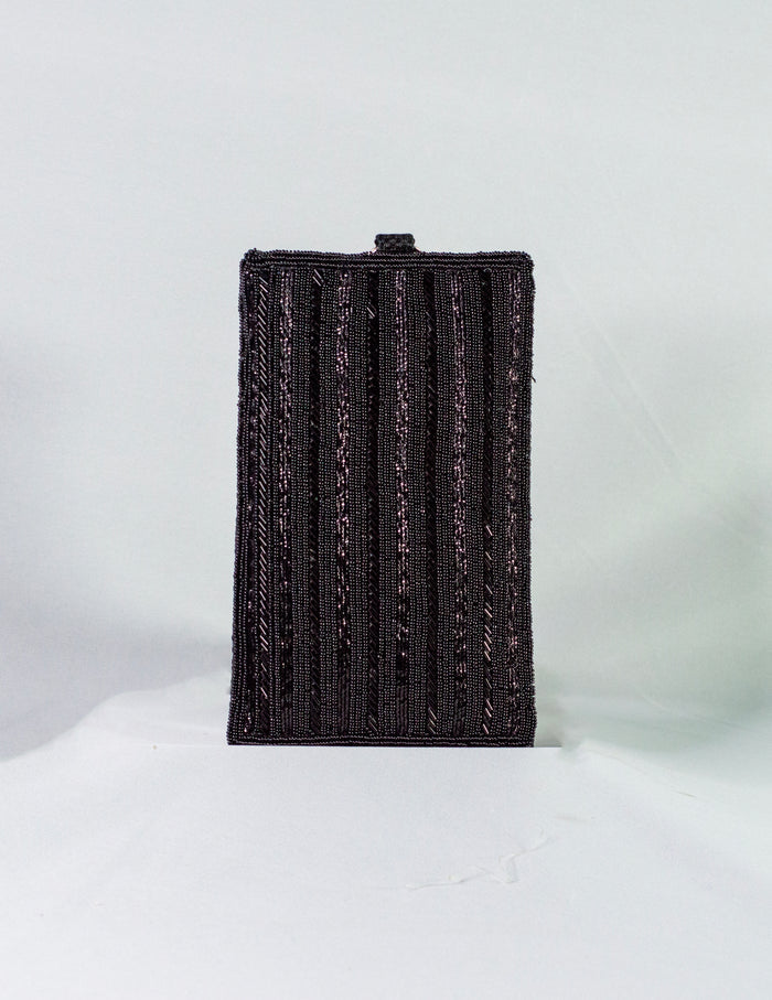 Black Hand Embellished Phone Pouch