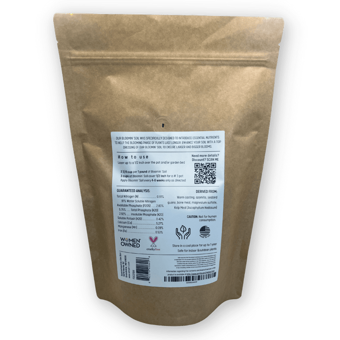 Bloomin' Soil – Organic Nutrient Mix for Bigger, Longer Blooms - Ed's Plant Shop